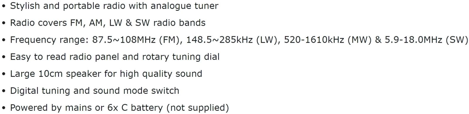 רדיו טרנזיסטור אנלוגי נייד פנסוניק PANASONIC RF3500